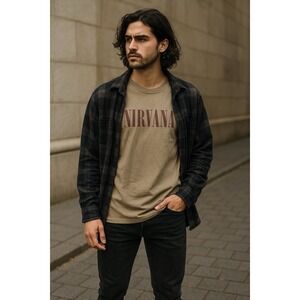 Nirvana In Utero Graphic Tee Size M Band Shirt Garment Dyed Grunge NWOT‎